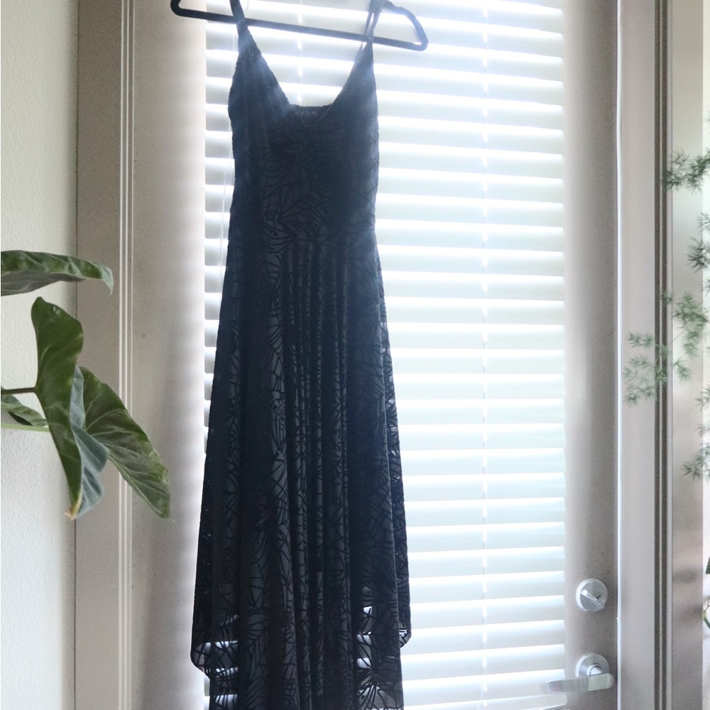 Blackmilk Corpse Bride Burnt velvet asymmetrical dress